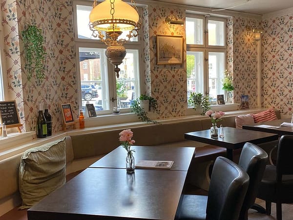 The cozy interior of Café Silas, Varde